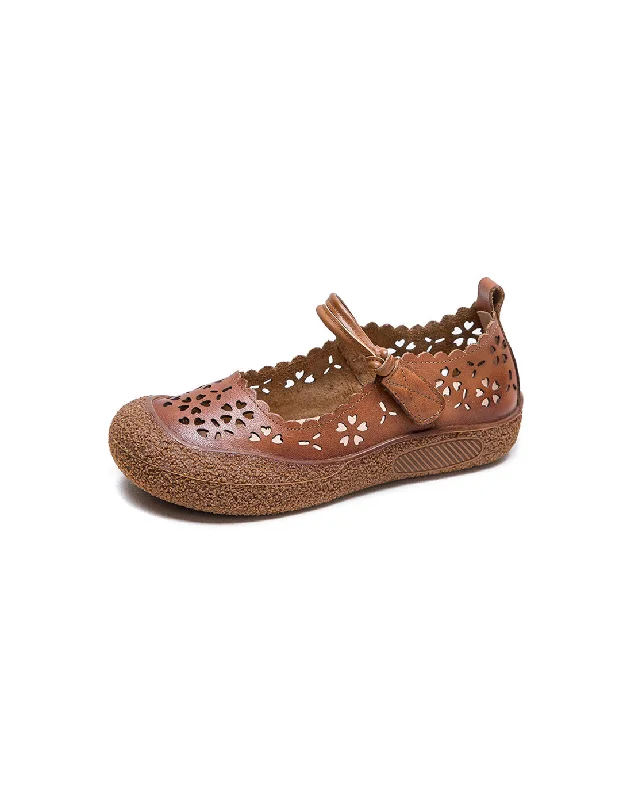 cozy sandals with warmth-Round Toe Retro Comfortable Summer Breathable Sandals