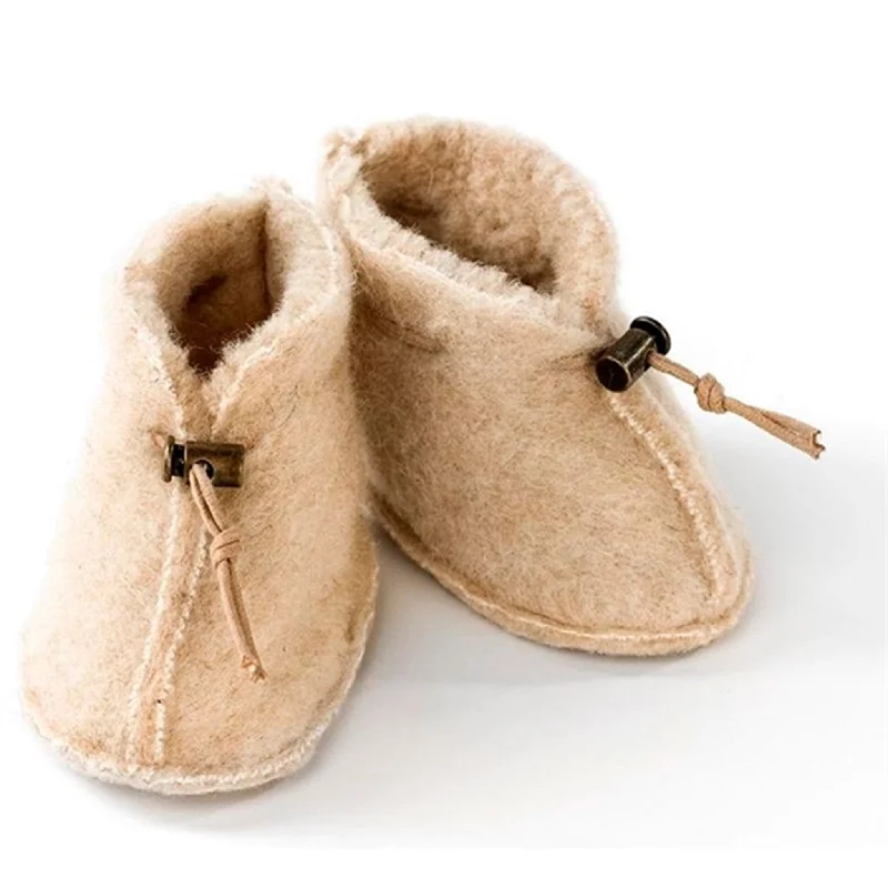 lightweight slippers for breeze-Alwero Baby Slippers Emo Beige