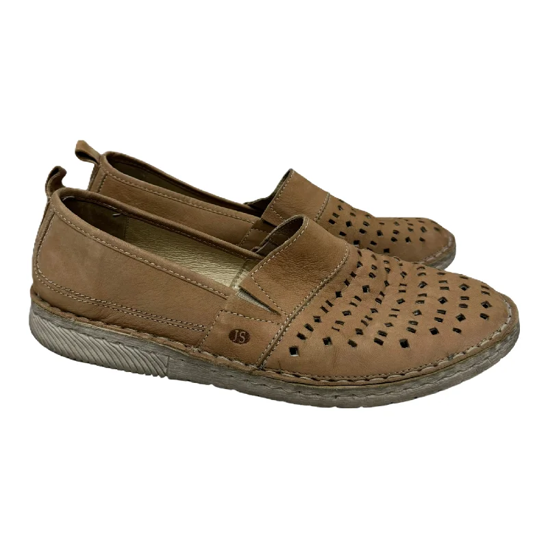 flats with smart systems-Tan Shoes Flats By Josef Seibel, Size: 7.5