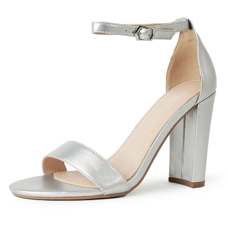 supportive high heels power-Shirley | Silver