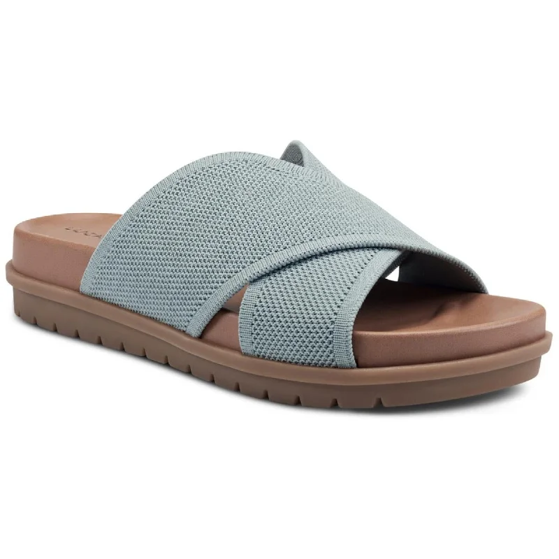 sandals near fashion markets-Lucky Brand Womens Sieko Woven Slide On Slide Sandals