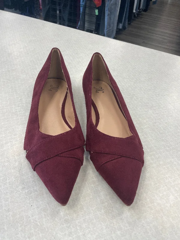 affordable flats near parks-Red Shoes Flats Clothes Mentor, Size 10