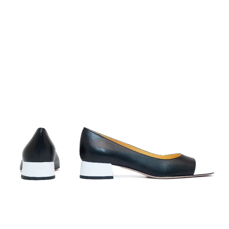 minimalist high heels simple-INDIA LOW HEEL PUMP