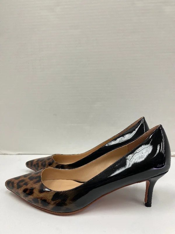 premium high heels quality-Shoes Heels Kitten By Cmf In Animal Print, Size: 11