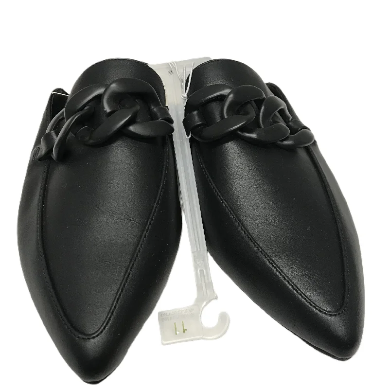 luxury flats with saunas-Black Shoes Flats By A New Day, Size: 11