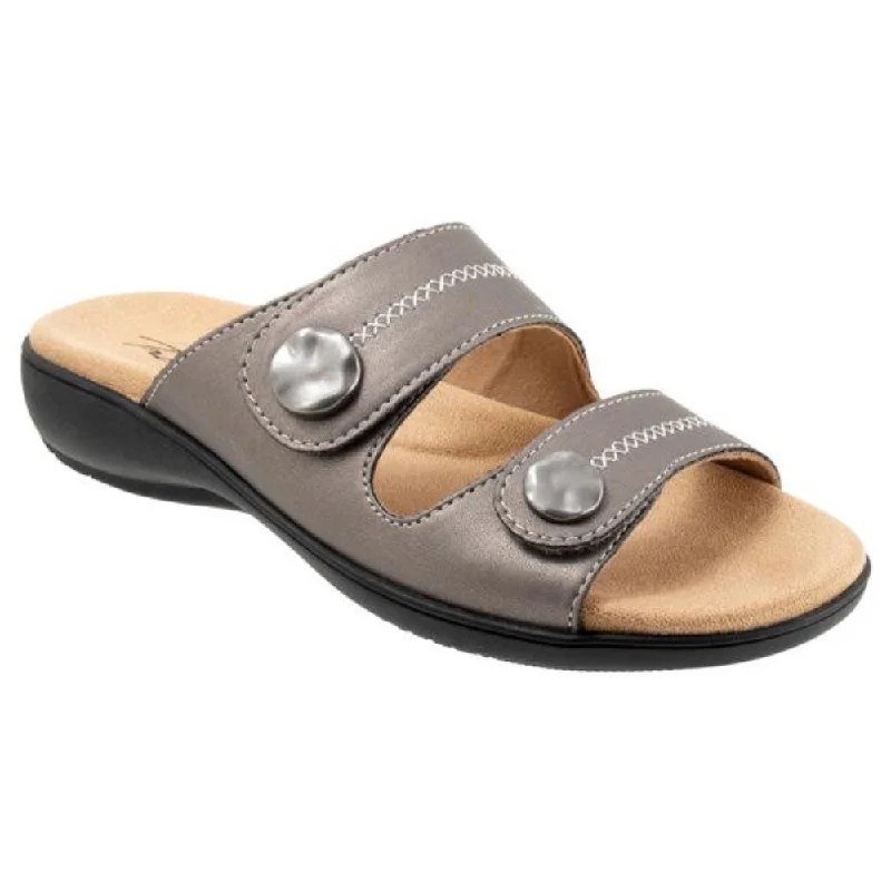 Trotters Ruthie Stitch Pewter Sandal (Women's)