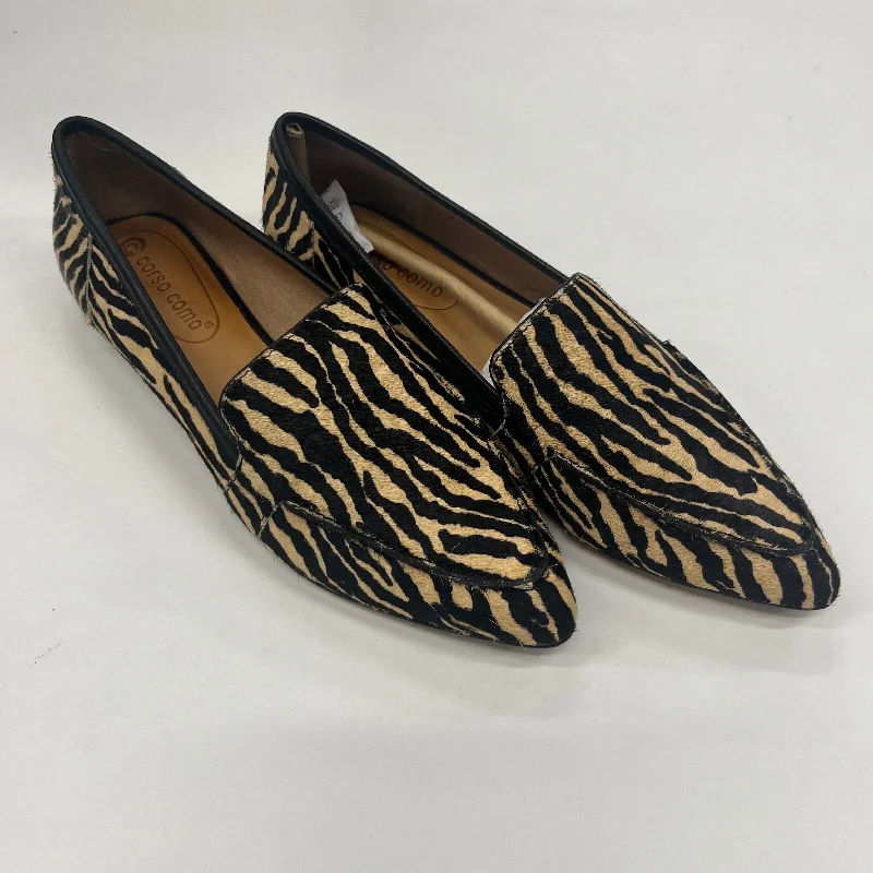 trendy flats near downtown-Animal Print Shoes Flats Ballet Corso Cosmo, Size 6.5