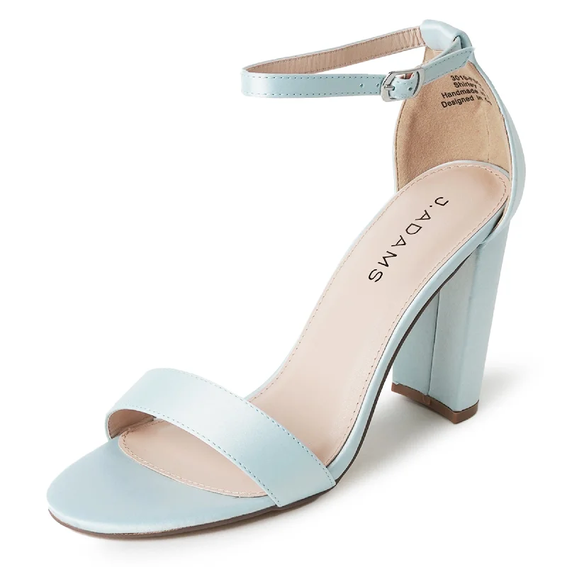 purple high heels zest-Shirley | Sky Blue Satin