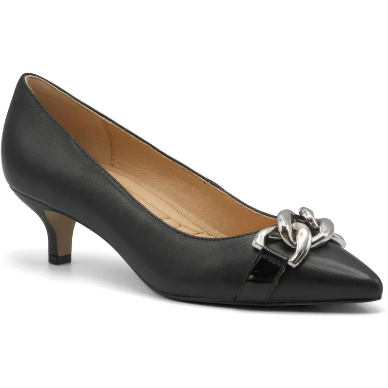 non-slip high heels vibe-Adrienne Vittadini Womens Saga  Leather Pumps