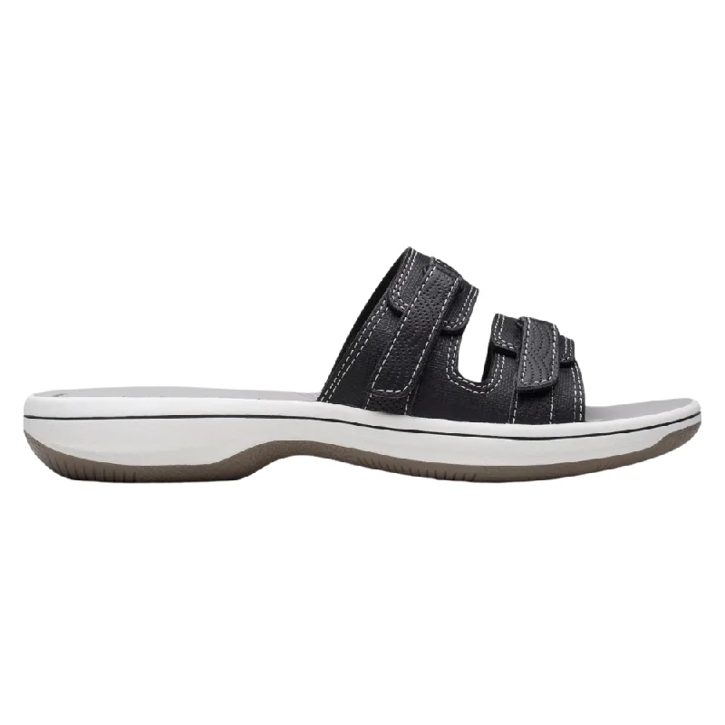 Clarks Breeze Piper Black Patent Sandal (Women's)