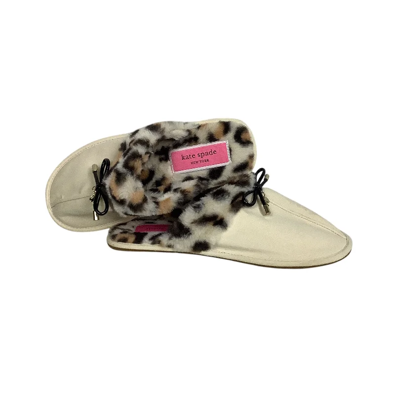 designer slippers high style-Slippers Designer By Kate Spade In Cream