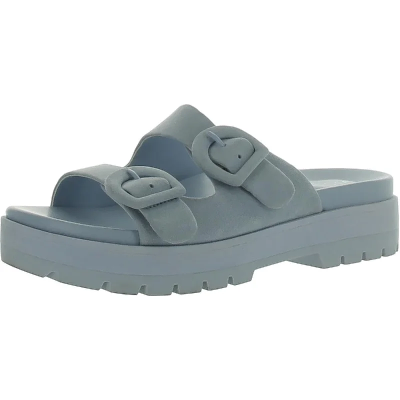 modern sandals with grip-Vionic Womens Capitola Buckle Slide Sandals