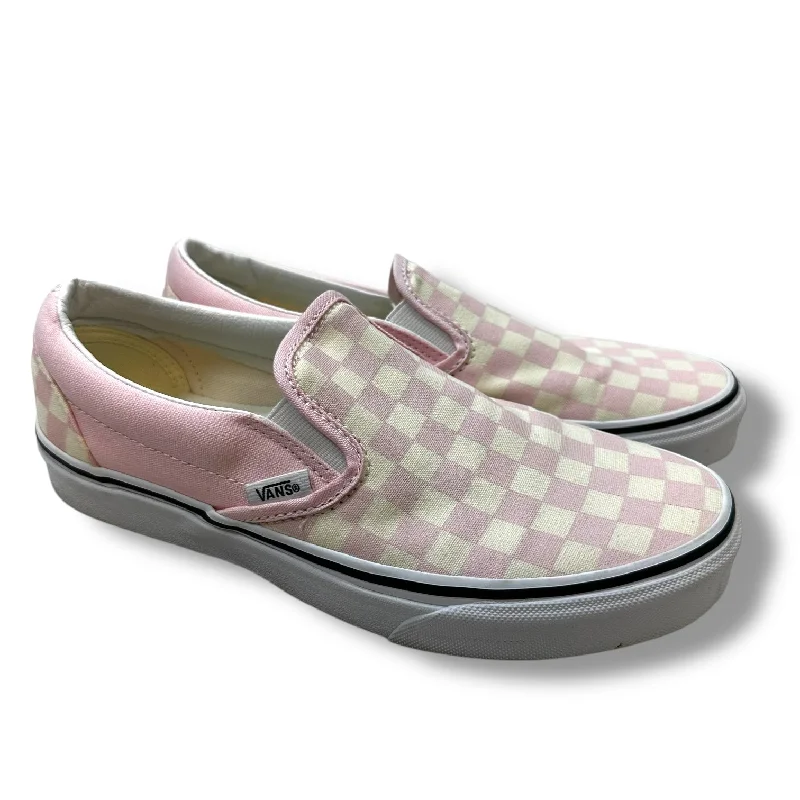 Athletic shoes with toe capsShoes Sneakers By Vans In Pink, Size: 8.5