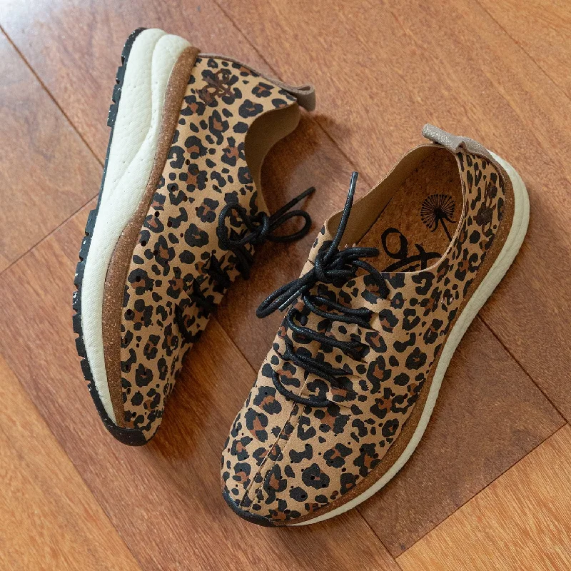 Athletic shoes with big reboundALSTEAD in BROWN CHEETAH Sneakers