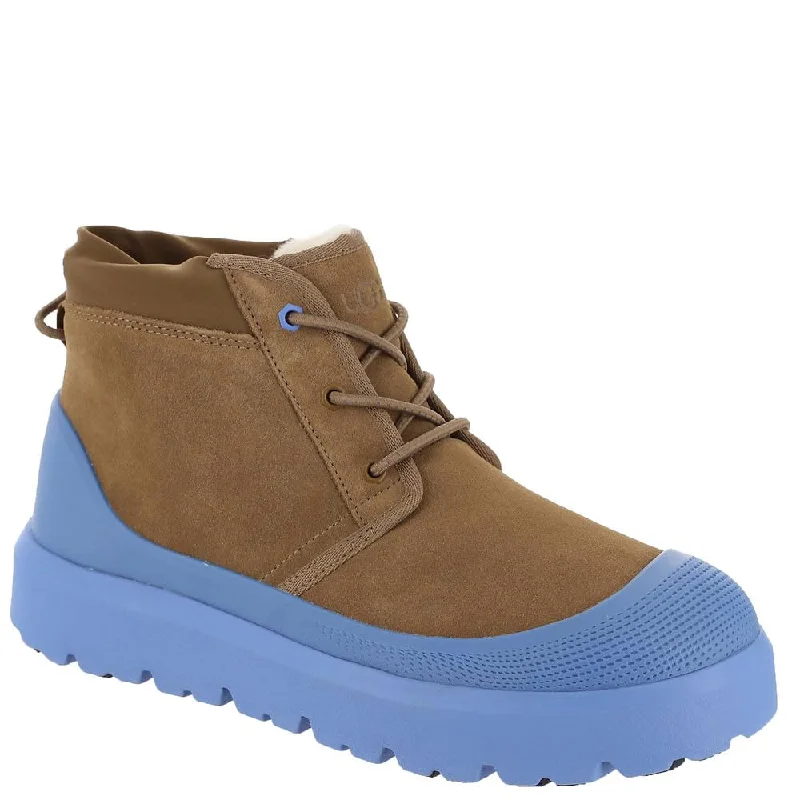 Boots with cool heels-UGG Men's Neumel Weather Hybrid Chukka Boot, Chestnut/Big Sky