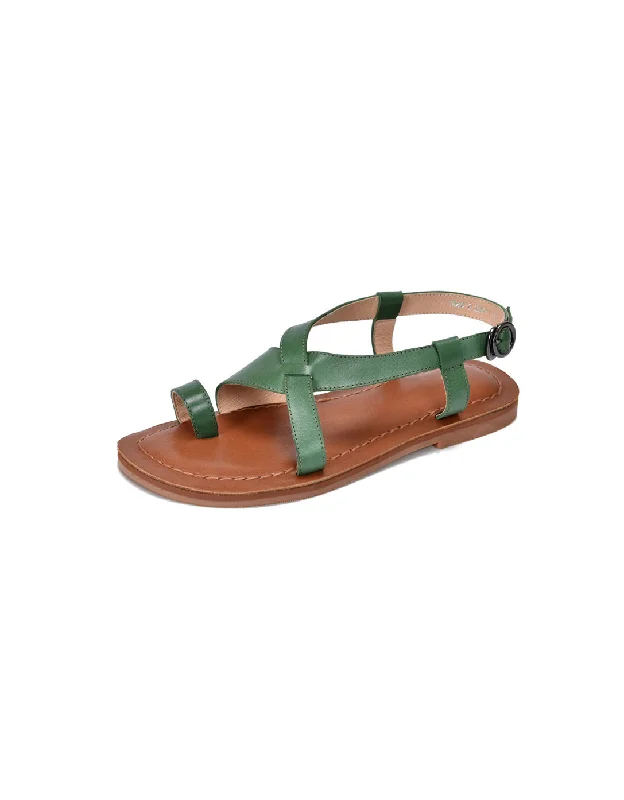 lightweight sandals for men-Summer Strappy Flat Singback Sandals