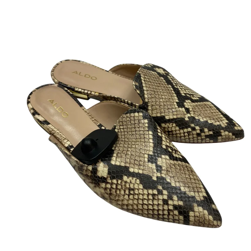 flats with private pools-Shoes Flats By Aldo In Snakeskin Print, Size: 7.5