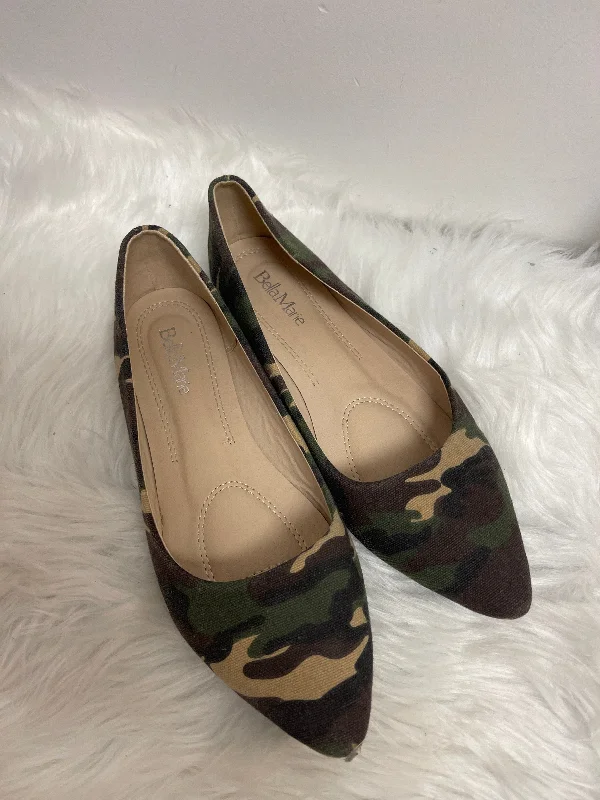 budget flats with views-Camouflage Print Shoes Flats Bella Marie, Size 8.5