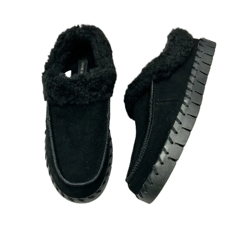 orthopedic slippers for seniors-Slippers By Muk Luks In Black, Size: 6.5