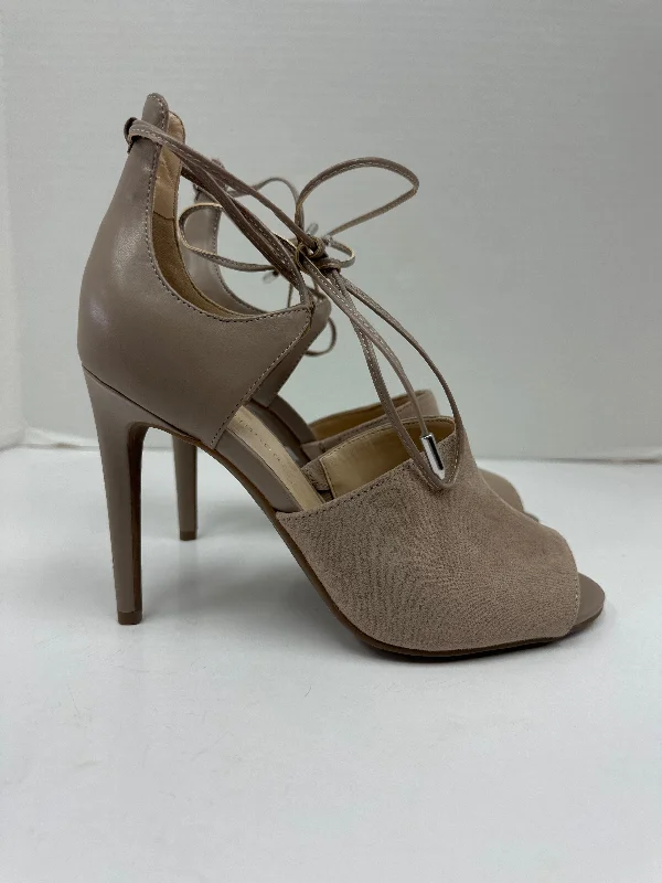 vegan high heels cozy-Taupe Shoes Heels Stiletto Marc Fisher, Size 7.5