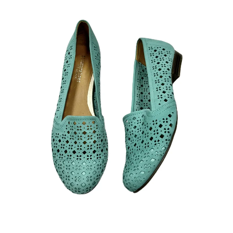 flats near business districts-Teal Shoes Flats By Naturalizer, Size: 8.5