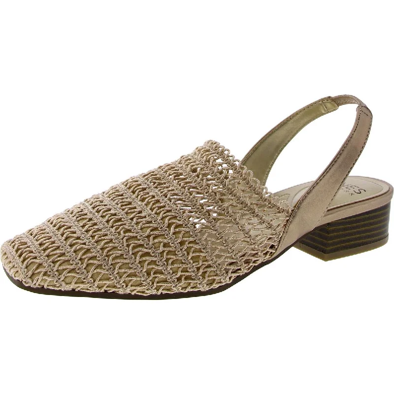 sandals for sale trendy-Jones New York Womens CAROLTON Slip On Square Toe Slingback Sandals