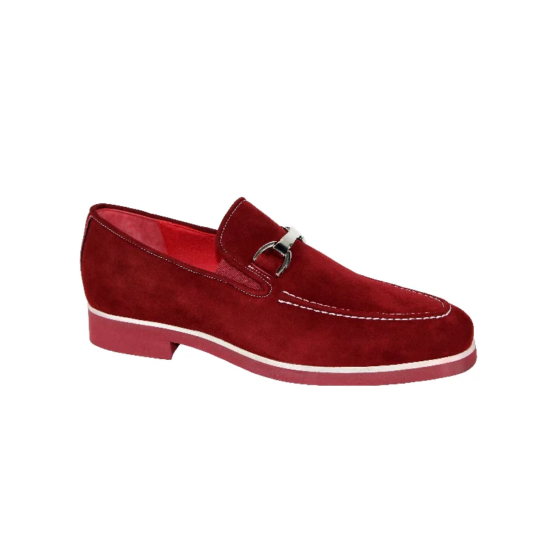 Loafers for slick daysEmilio Franco Nino II Men's Shoes Burgundy Loafers (EF1179)