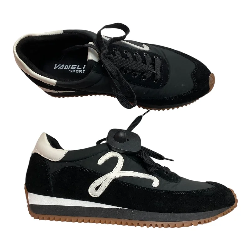 Athletic shoes with durable topsShoes Sneakers By Vaneli In Black & White, Size: 9