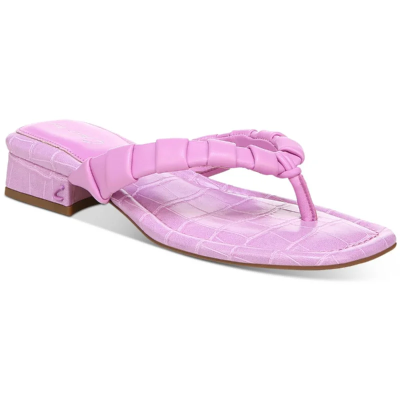 sandals near shoe outlets-Circus by Sam Edelman Womens Jacinda Square Toe Slip On Slide Sandals