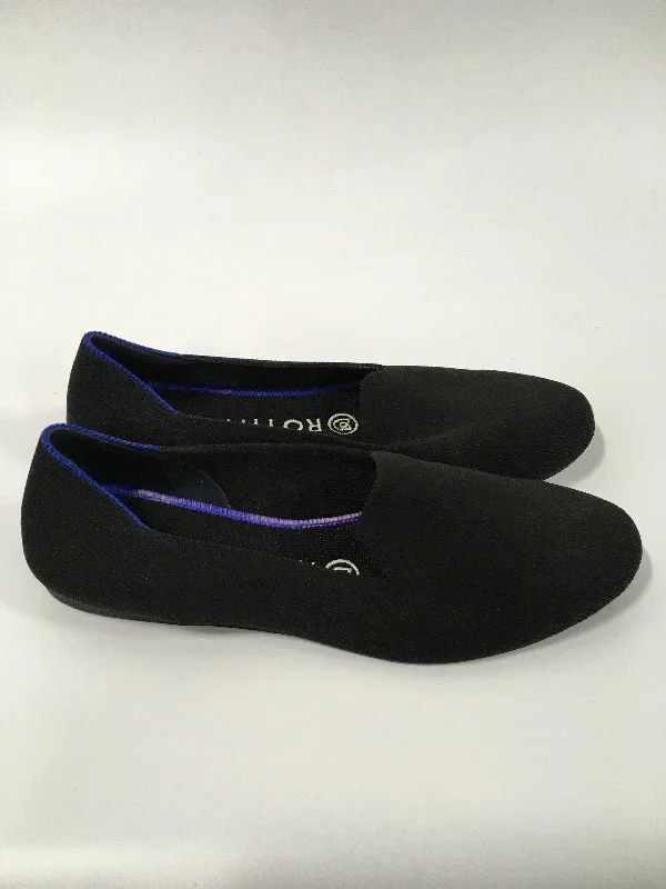 budget flats near lakes-Black Shoes Flats Ballet Rothys, Size 7