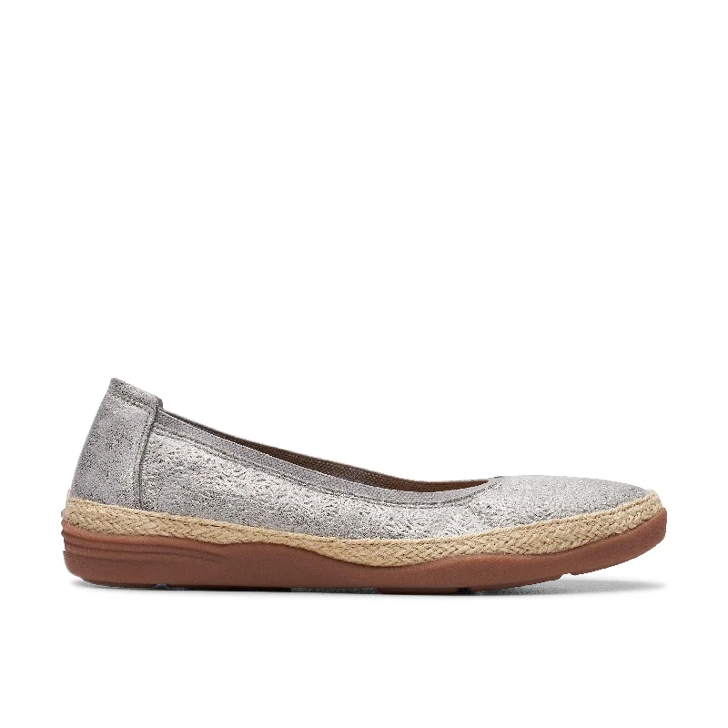 Clarks Elaina Rae in Grey Textile