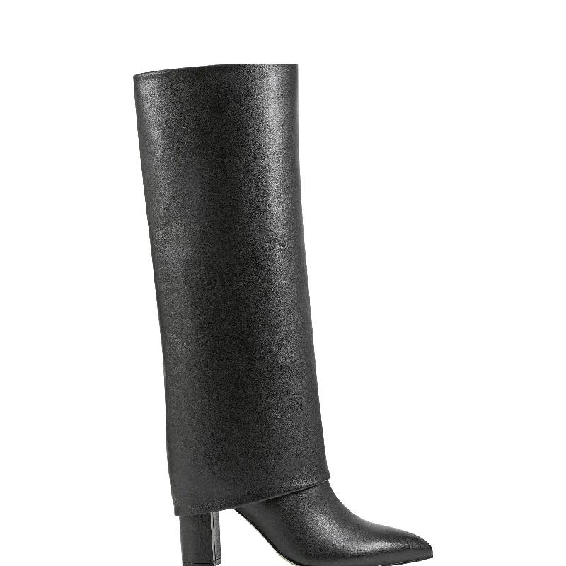 Boots for grunge looks-Leina Block Heel Pointy Toe Dress Boot