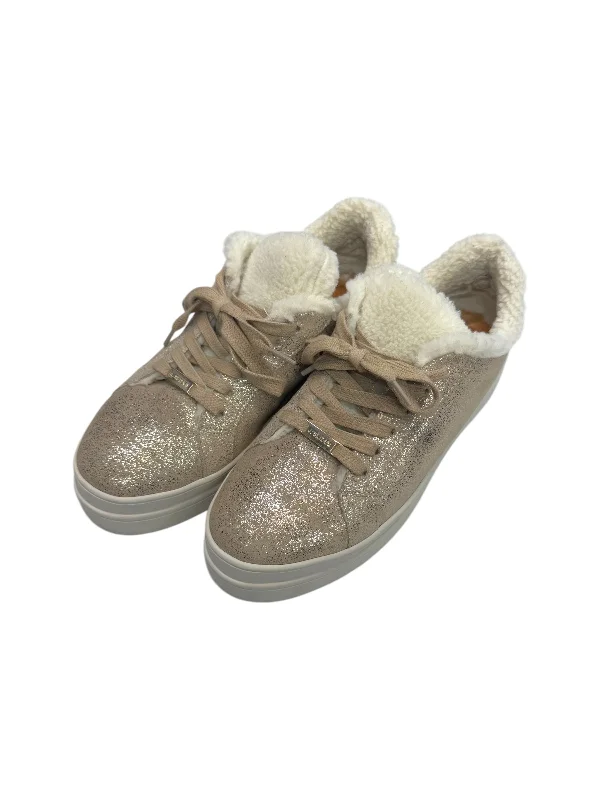 Athletic shoes with plush comfortShoes Sneakers By J Slides In Gold, Size: 7.5