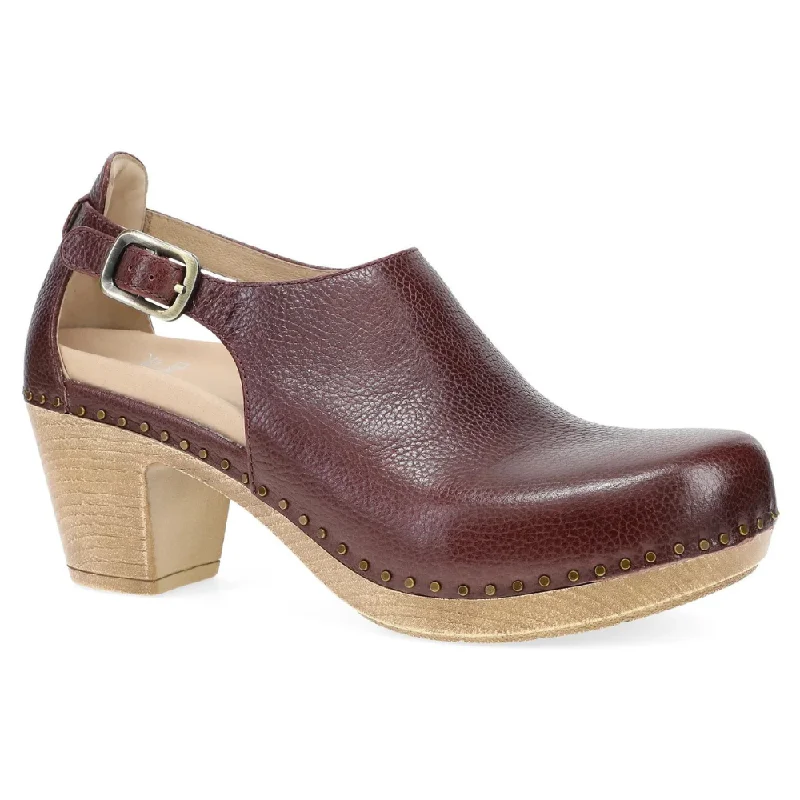 Dansko Sassy Cordovan Milled Burnished Leather Heel (Women's)