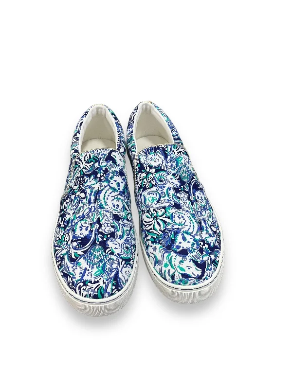 two-bedroom flats prices-Blue Shoes Flats Lilly Pulitzer, Size 10