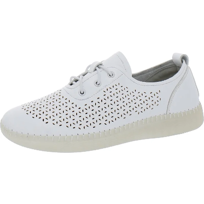 Athletic shoes with low dropVJH Confort Womens Faux Leather Perforated Casual and Fashion Sneakers