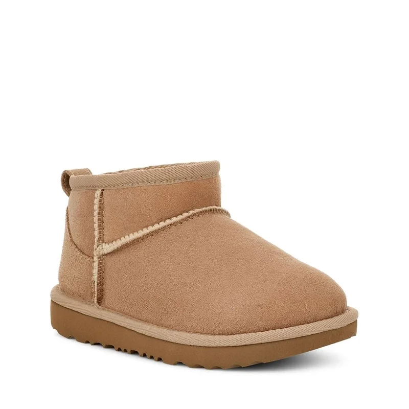 Boots in light coral-UGG Unisex-Child Classic Ultra Mini Platform Boot, Sand Little Kid