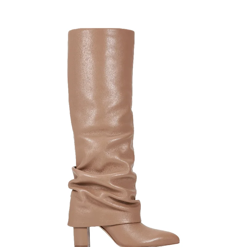 Boots in forest-Lalita Foldover Dress Boot