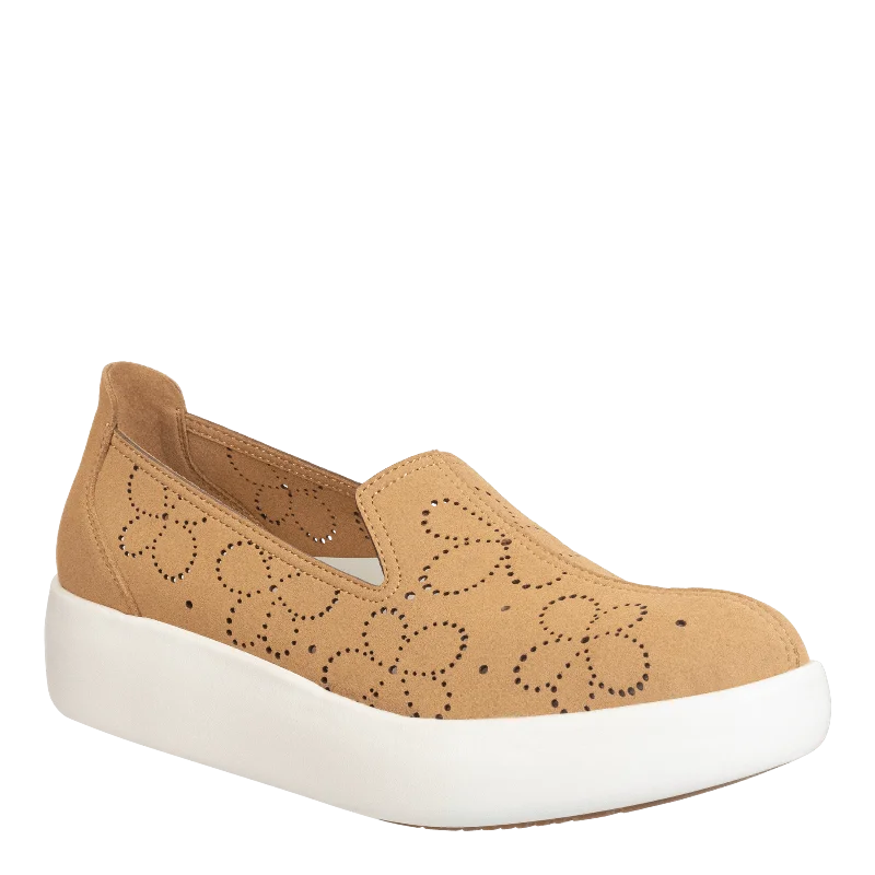 Athletic shoes with deep cushioningCOEXIST in CAMEL Platform Sneakers