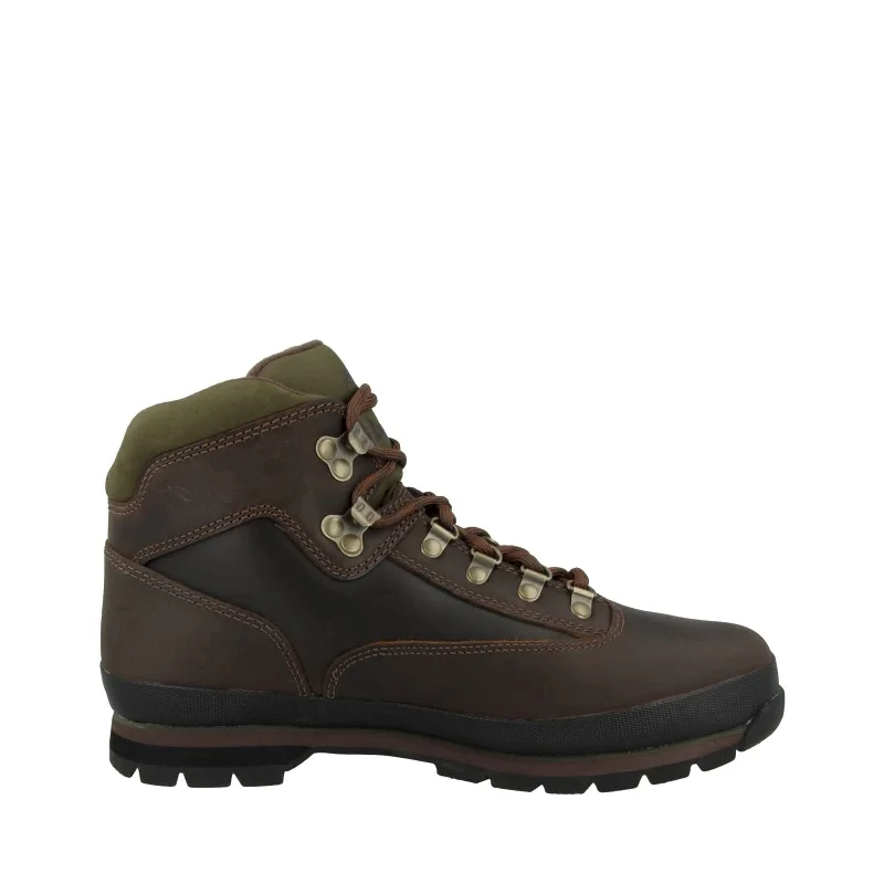 Boots with firm heels-Timberland Men's Euro Hiker Hiking Boot, Brown