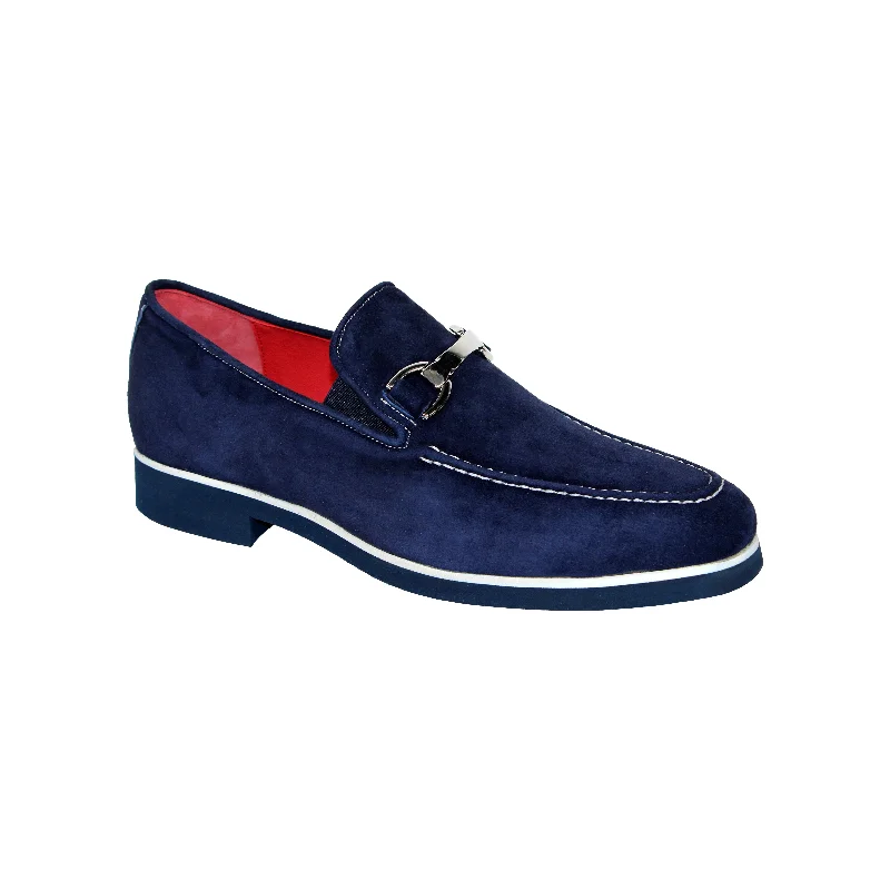 Loafers with light solesEmilio Franco Nino II Men's Shoes Navy Loafers (EF1180)