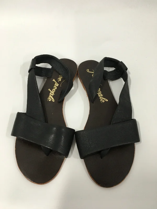 modern flats with views-Black Shoes Flats Free People, Size 6