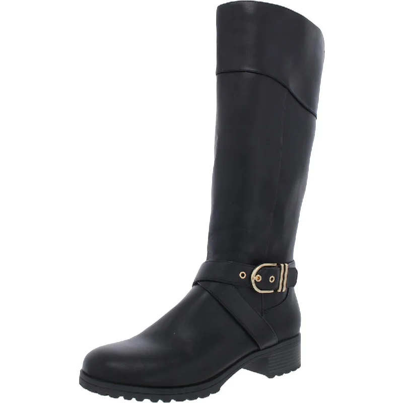 Boots for leg comfort-Tommy Hilfiger Womens TWFORG2 Mid-Calf Block Heel Mid-Calf Boots