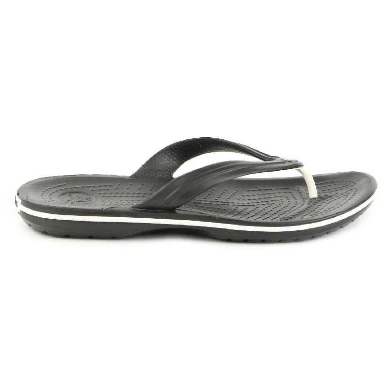 lightweight sandals for women-Crocs Crocband Flip Flop Thong Sandal - Black - Mens