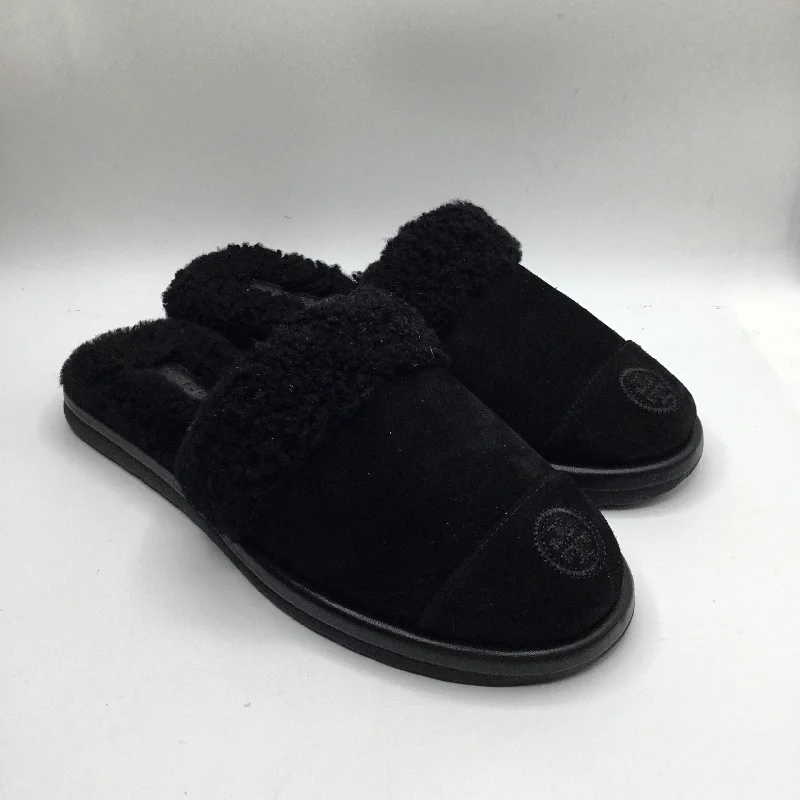 eco slippers biodegradable-Slippers By Tory Burch In Black, size 8