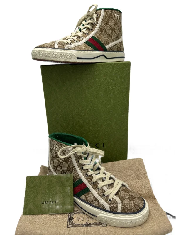 Athletic shoes with deep comfortGucci High Top GG Luxury Designer Sneaker In Size: 8 (38)