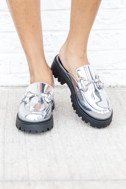 Loafers for urban styleTIFFANY  SILVER LOAFERS