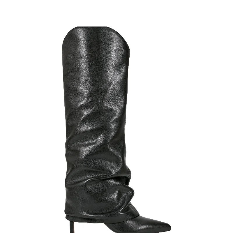 Boots for leg calm-Nairine Foldover Dress Boot