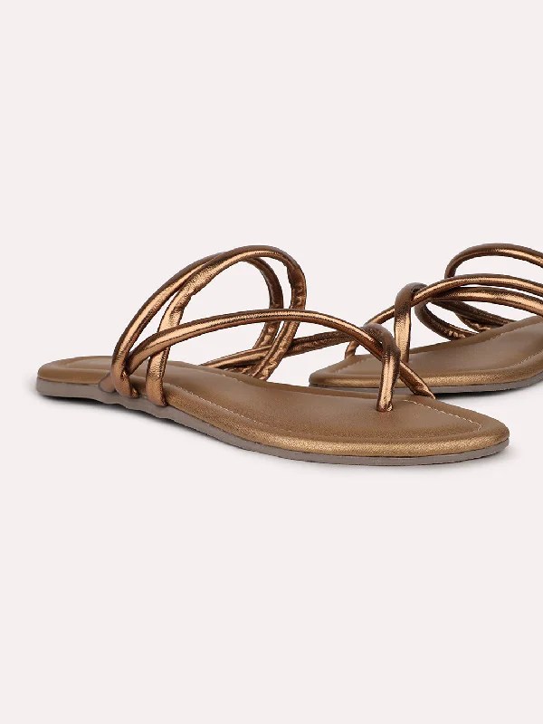 pet-friendly flats near shops-Women Antique Strappy One Toe Flats