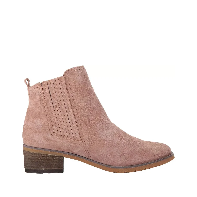 Boots with firm soles-Women's Shoes Reef Voyage Water Resistant Suede Chelsea Boots RF0A362C Taupe